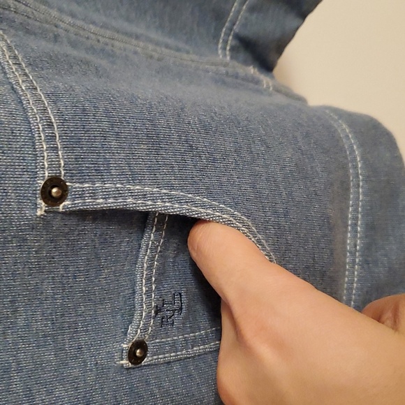 Lauren Ralph Lauren cotton light zip hoodie. Light blue (blue jeans). Size M. - Picture 4 of 13